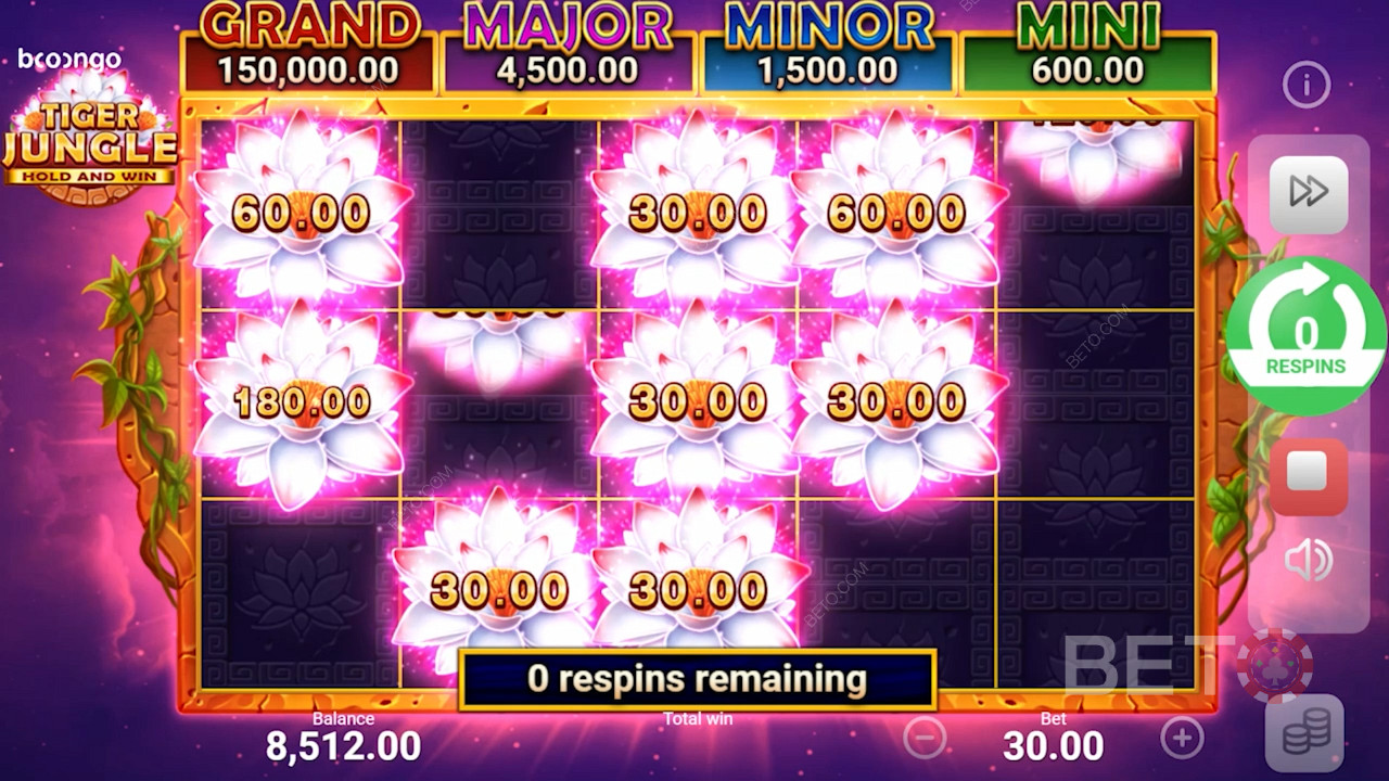 This pokie boasts Lotus Flower bonus icons, a stream of extra cash prizes