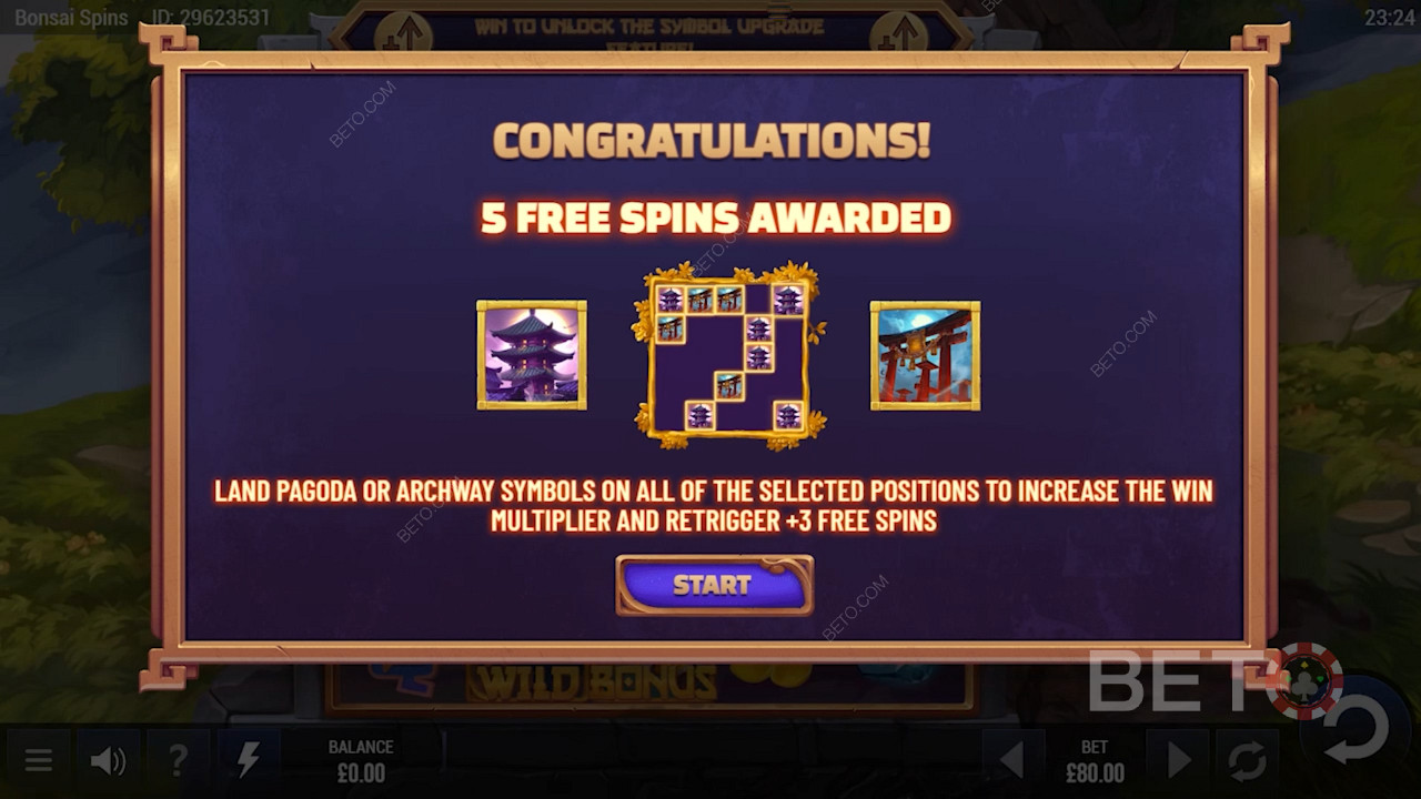 Scoring some free spins in Bonsai Spins