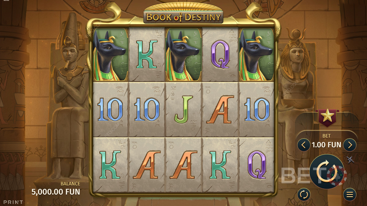 Uncover hidden troves of treasure in the Book of Destiny pokie
