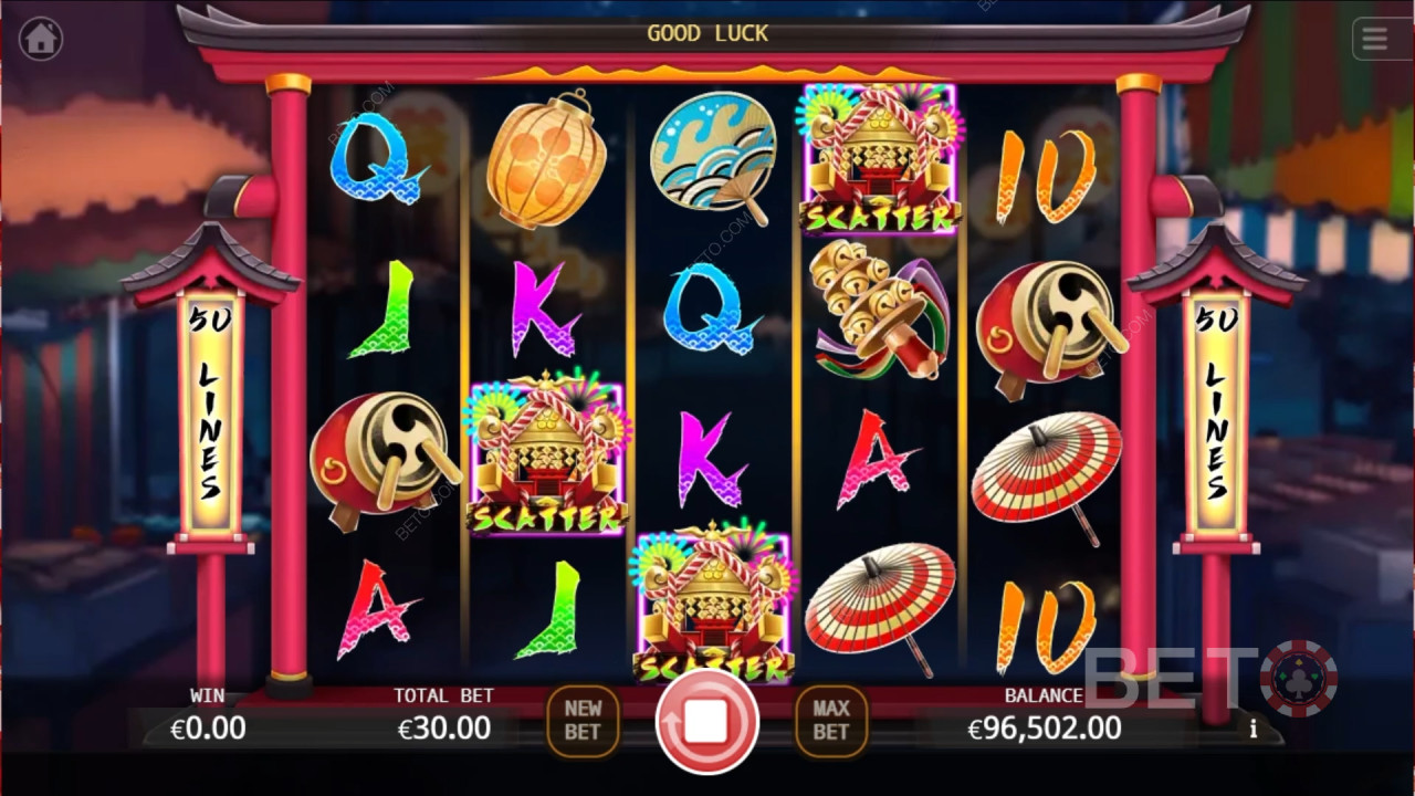 Ten Jin Matsuri: BETO Pokies