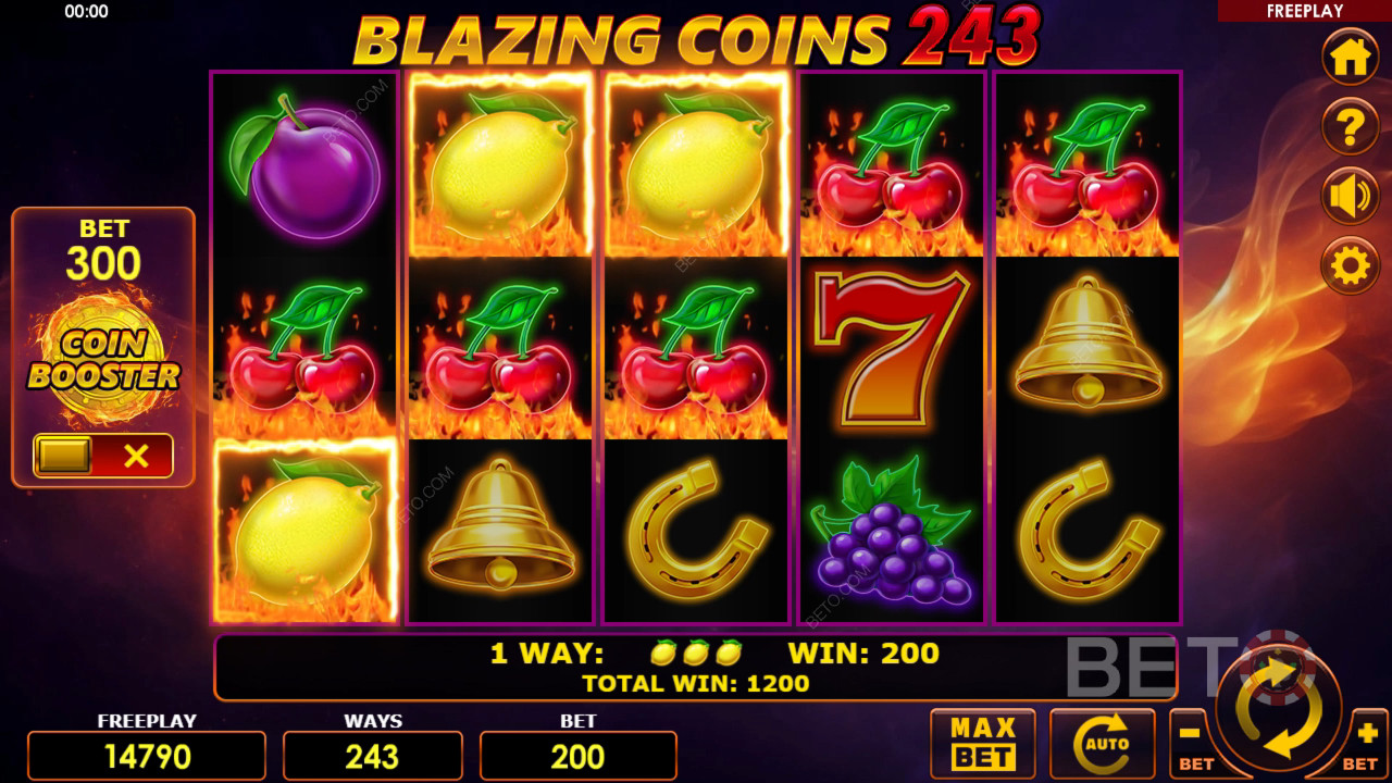 Blazing Coins 243 Review by BETO Pokies