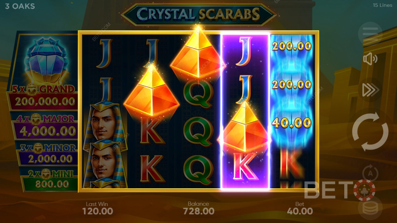 Crystal Scarabs: BETO Pokies