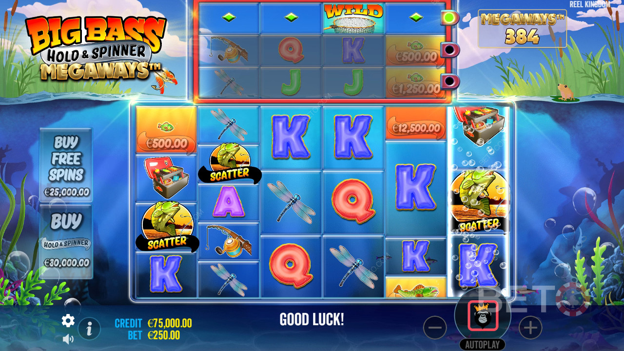 Land a Massive 20,000x Prize in Big Bass Hold and Spinner Megaways!