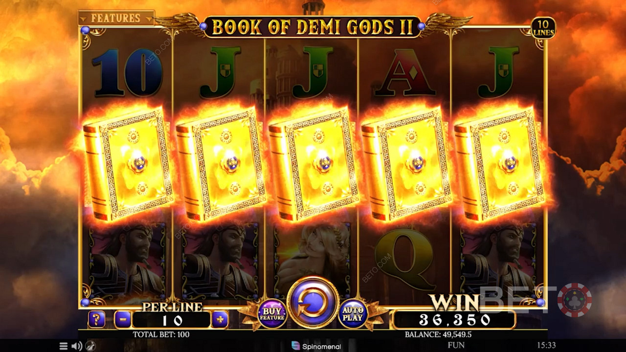 Scoring a lucrative combo in Book Of Demi Gods 2