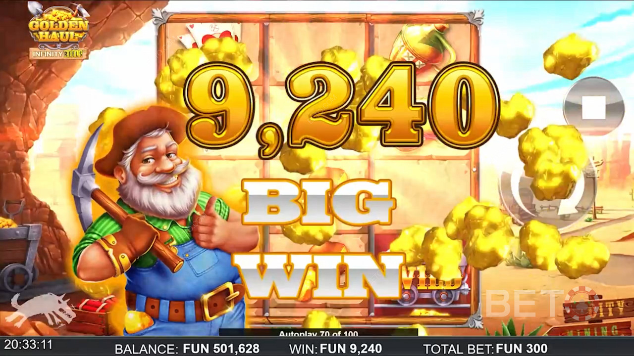 Score massive wins in the Golden Haul Infinity Reels online pokie