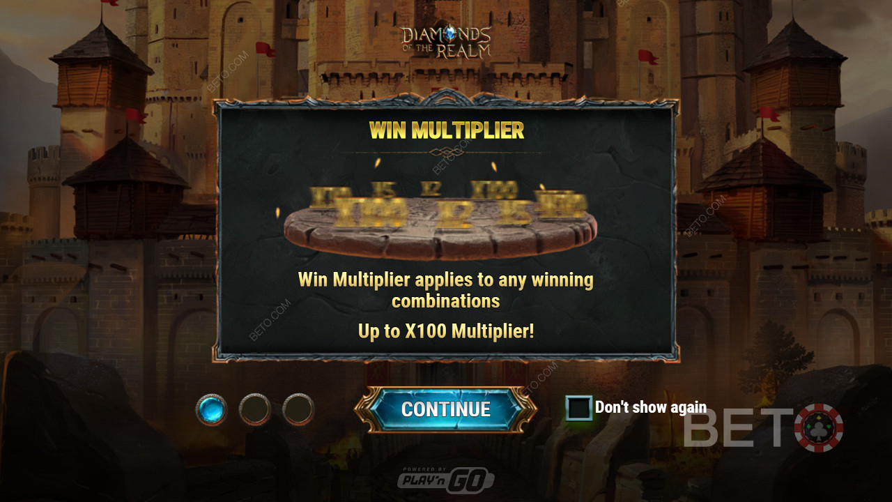 You might score a sweet Win Multiplier boost from x2 to x100 anytime