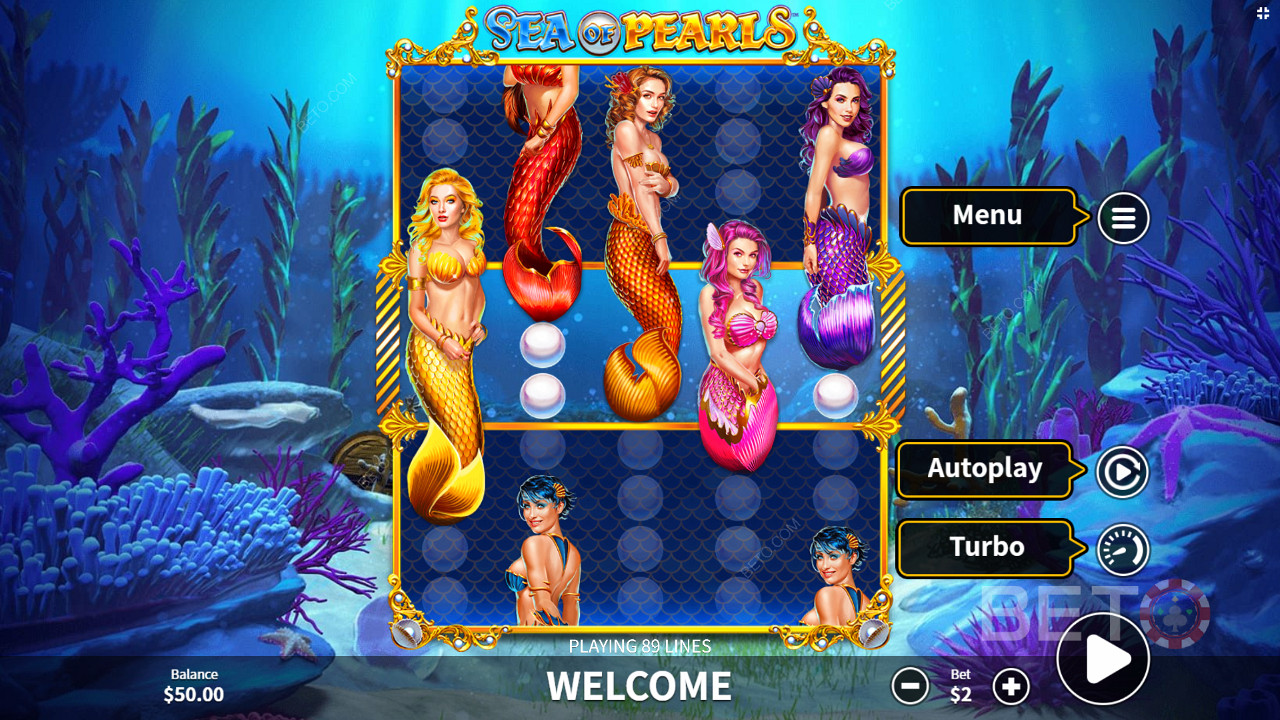 Dive into 89 paylines for huge wins in the main game and Free Spins