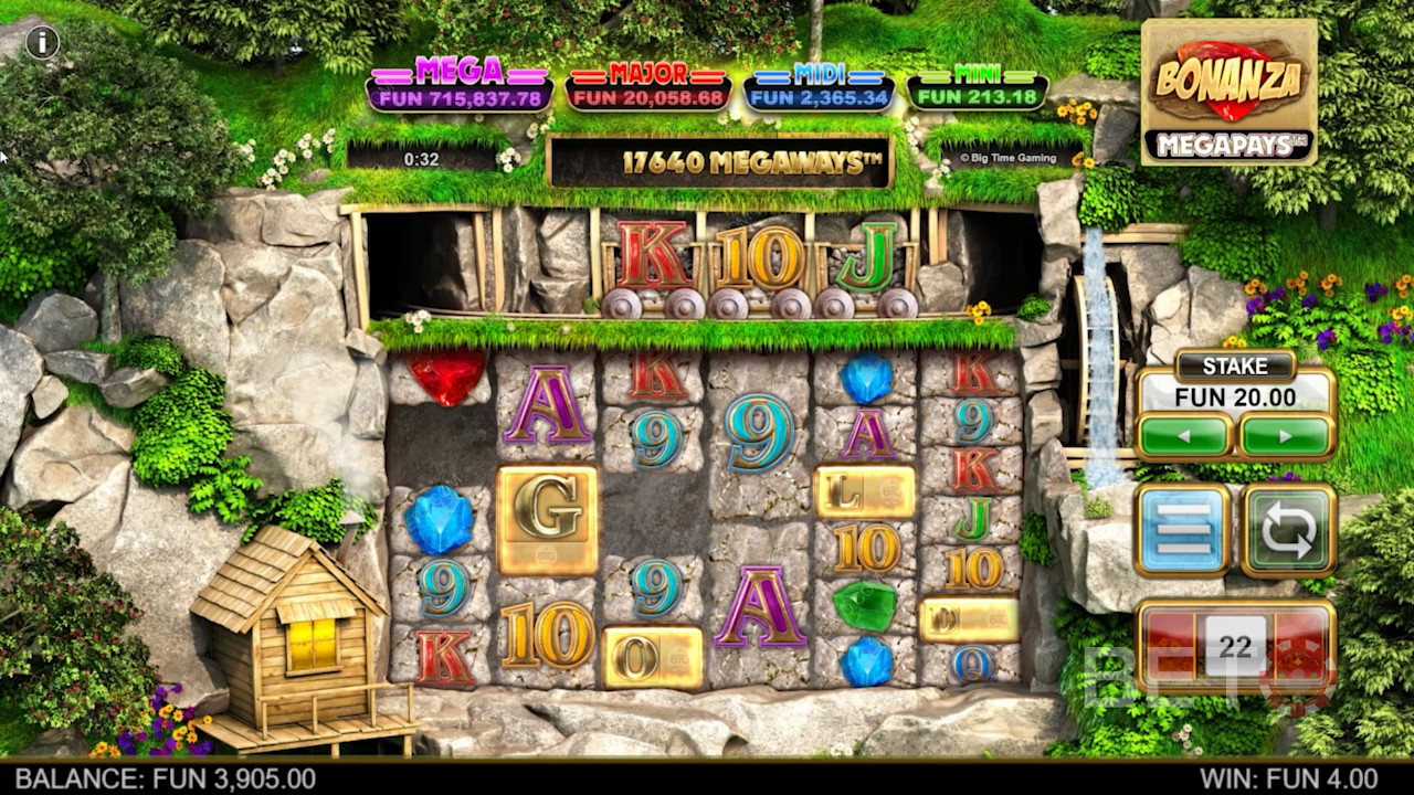 Unearth hidden treasures and score massive Jackpots in the new Bonanza pokie