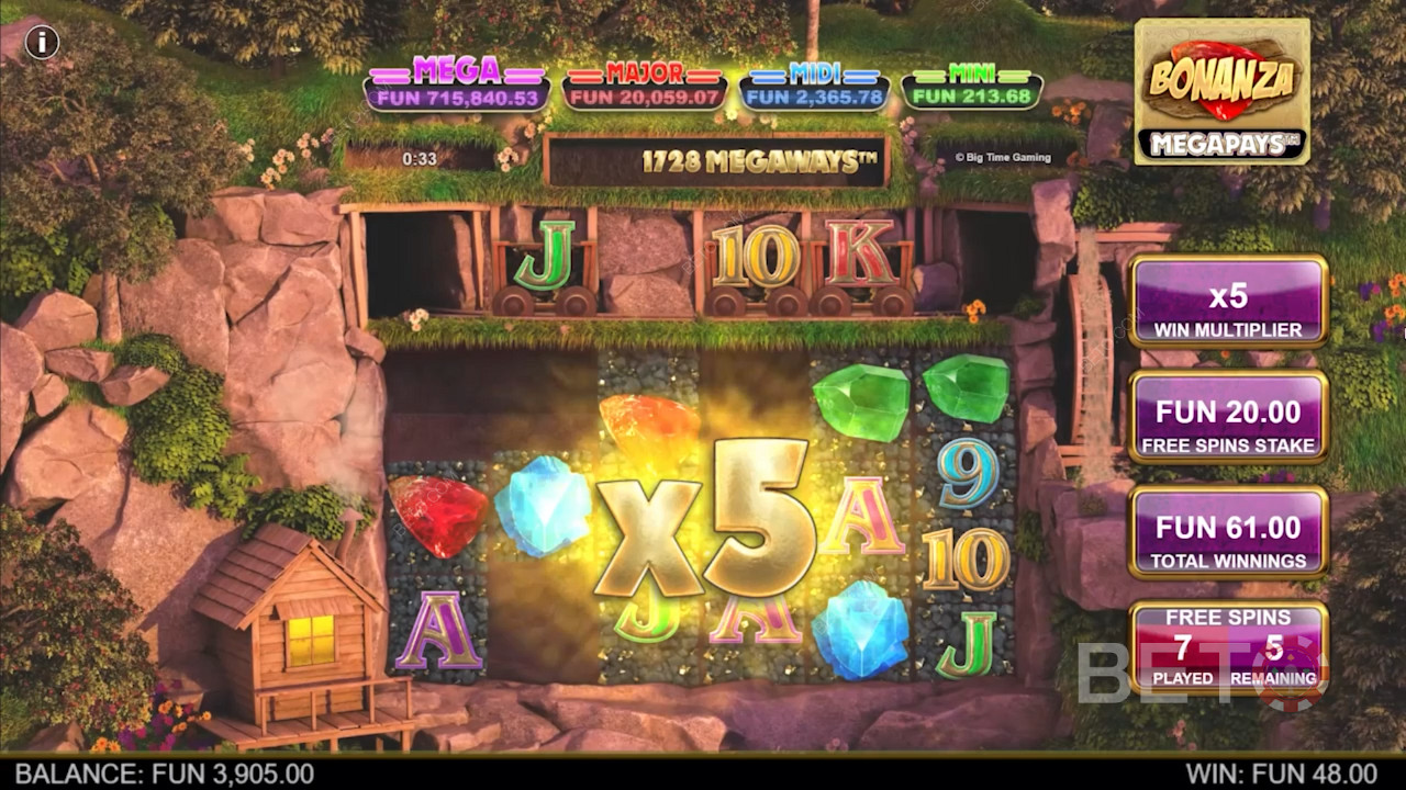 The Endless Wins Multiplier boost rises by 1 with each win/reaction