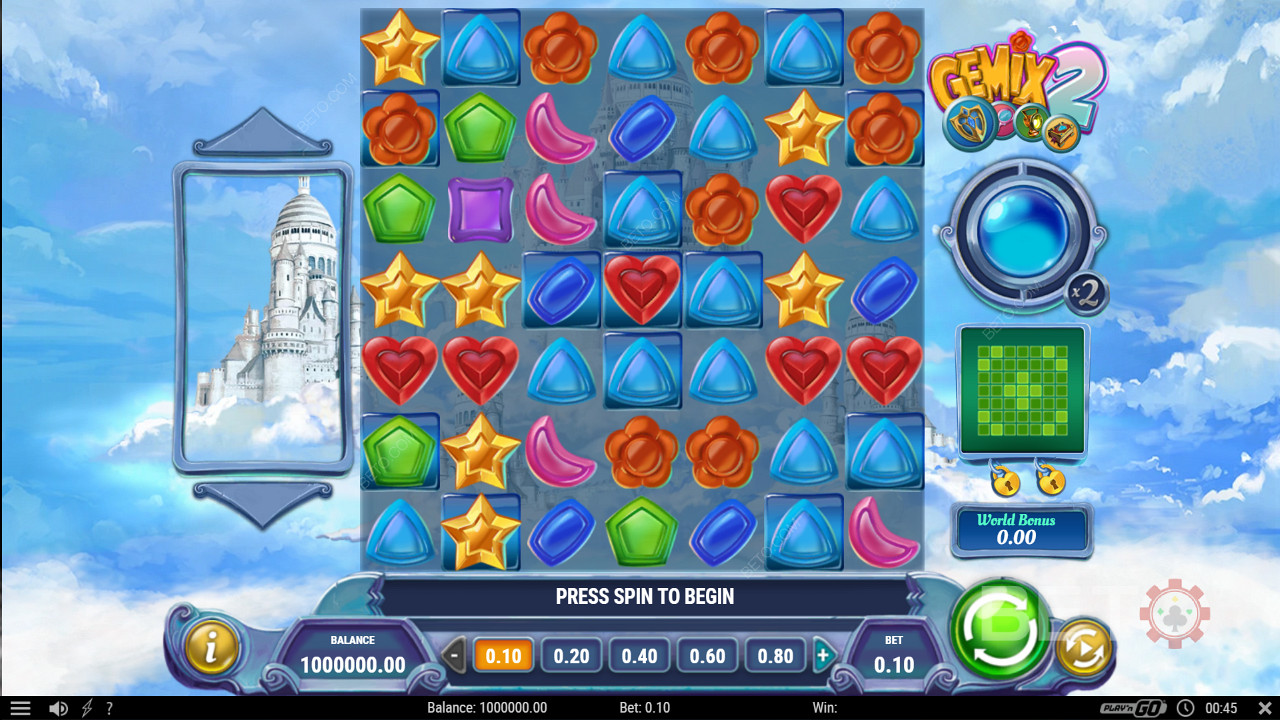 Rack up wins on lit grid spots to unlock fresh realms in this Kiwi gem-matcher