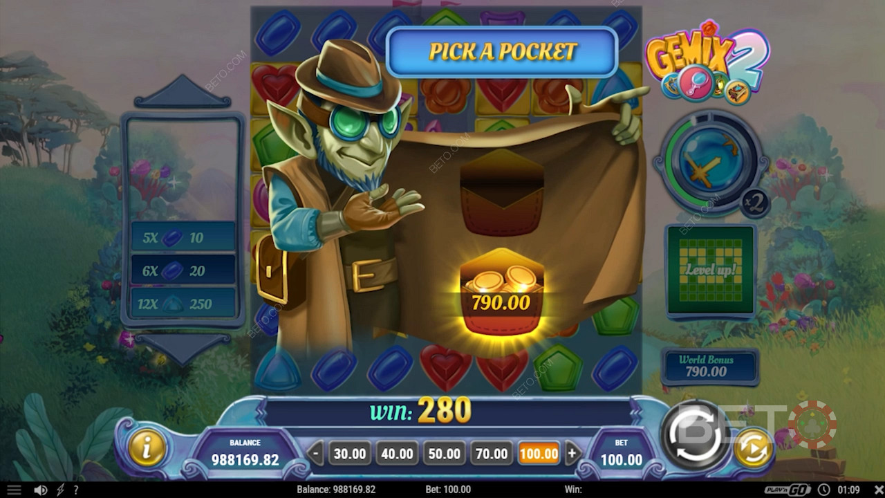 Pick the right pouch to score the Global Bonus