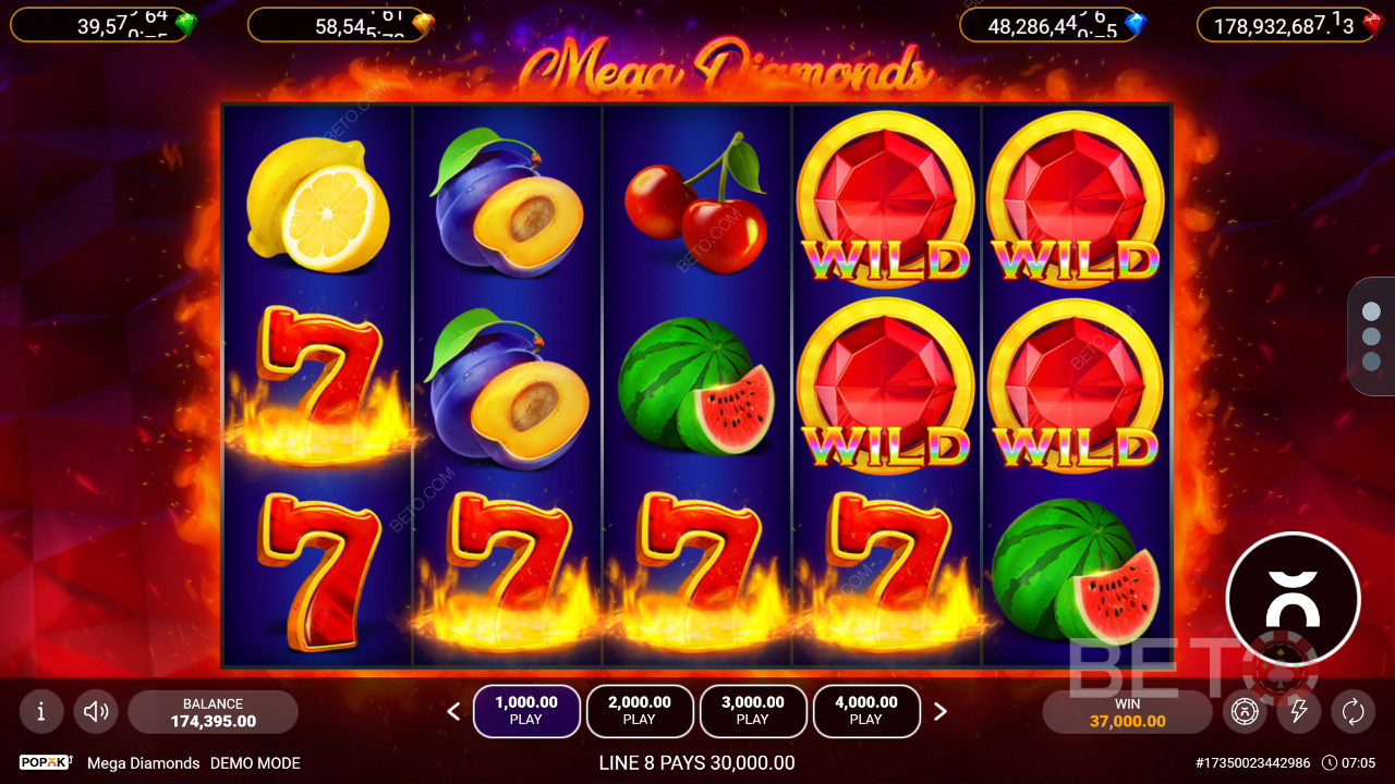 Mega Diamonds Review by BETO Pokies