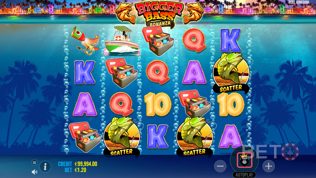 Cast your line in the Bigger Bass Bonanza online pokie