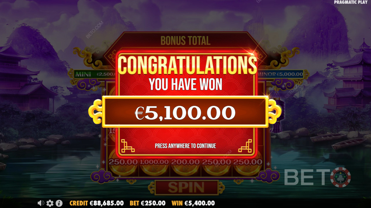 Score 10,000x Your Wager in the Chests of Cai Shen Video Pokie!