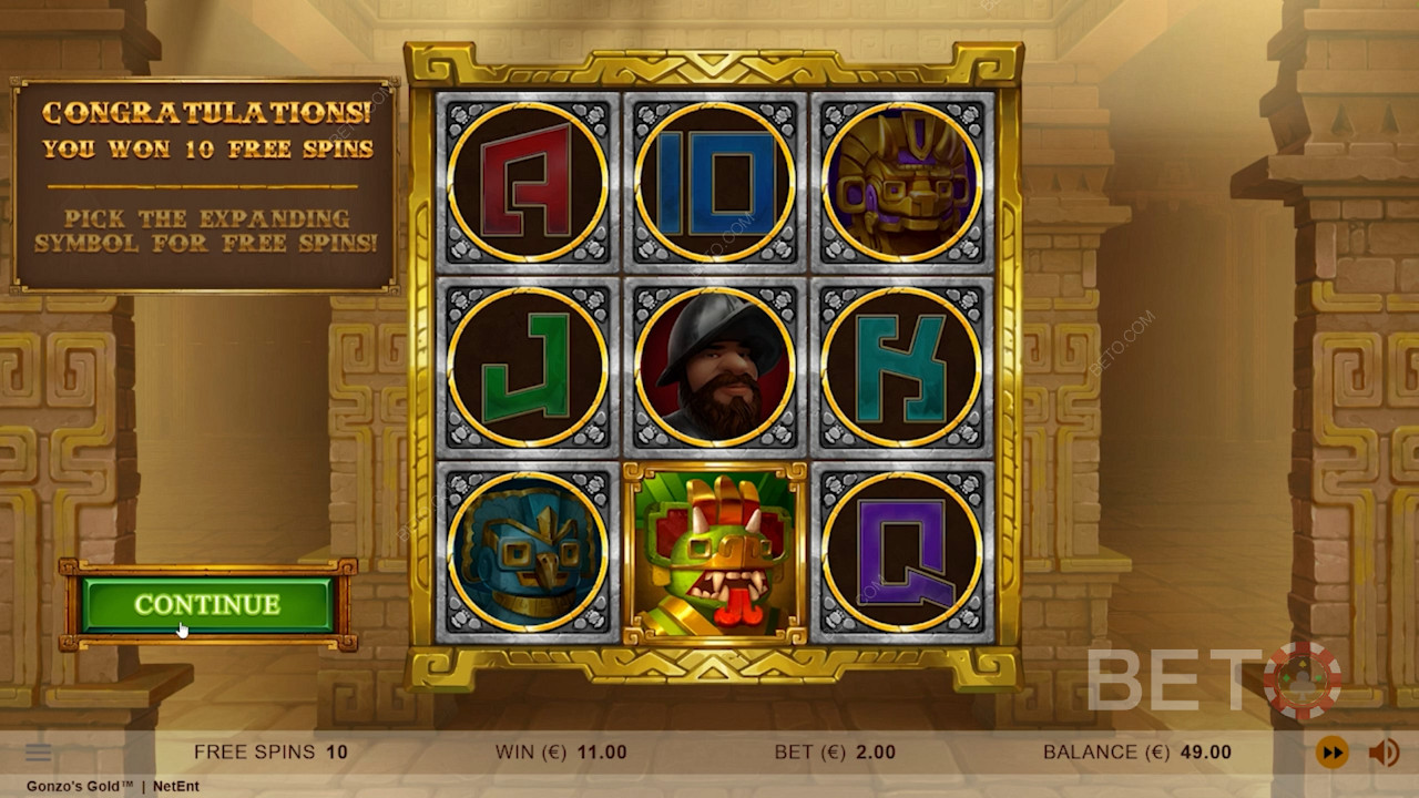 Pick a Random Expanding Symbol before Free Spins kick off