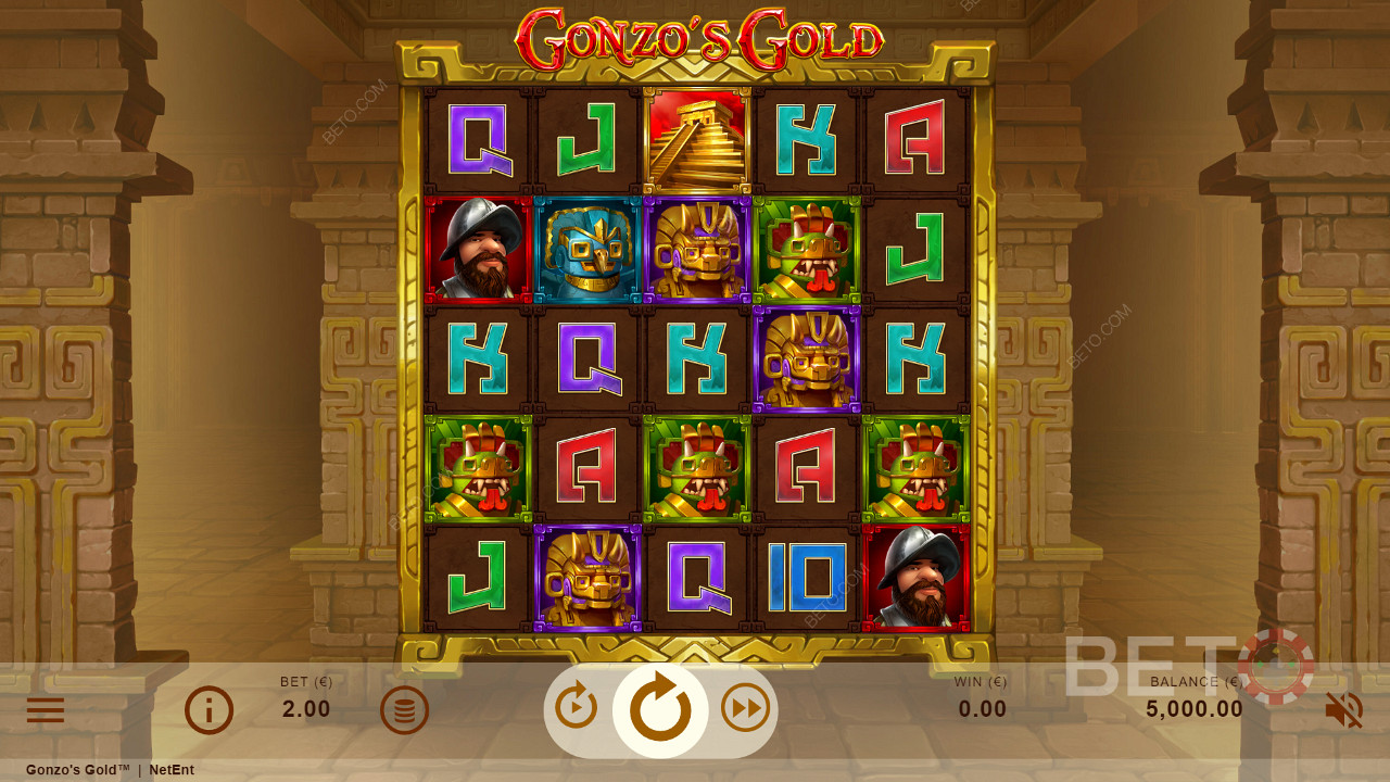 Score with 3 top-tier or 4 low-value symbols clustered for a win