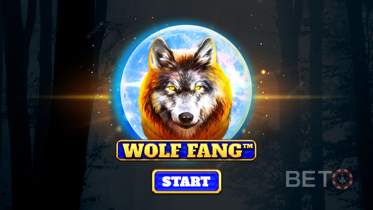 Roam with the fiercest wolves and score big in the Wolf Fang online pokie