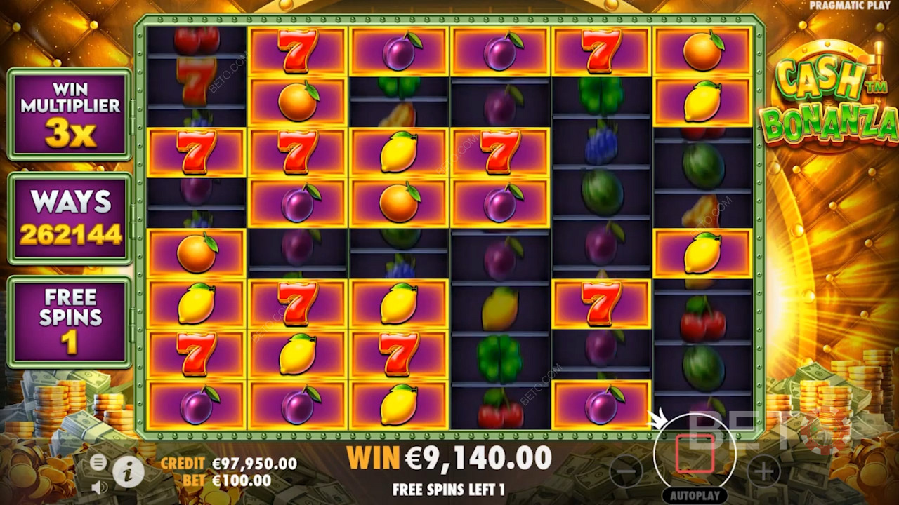 Eye-catching graphics in Cash Bonanza
