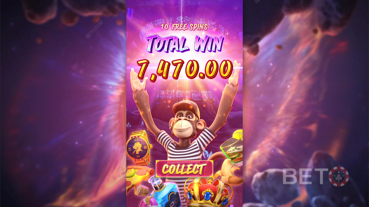 Score 10,000x Your Wager in the Wild Ape #3258 Online Pokie!