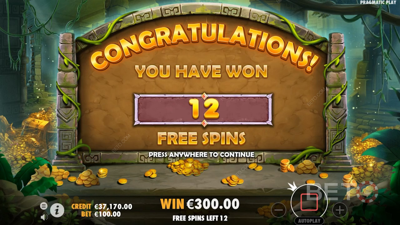 Score 12 Free Spins with retriggers in John Hunter and the Quest for Bermuda Riches pokie