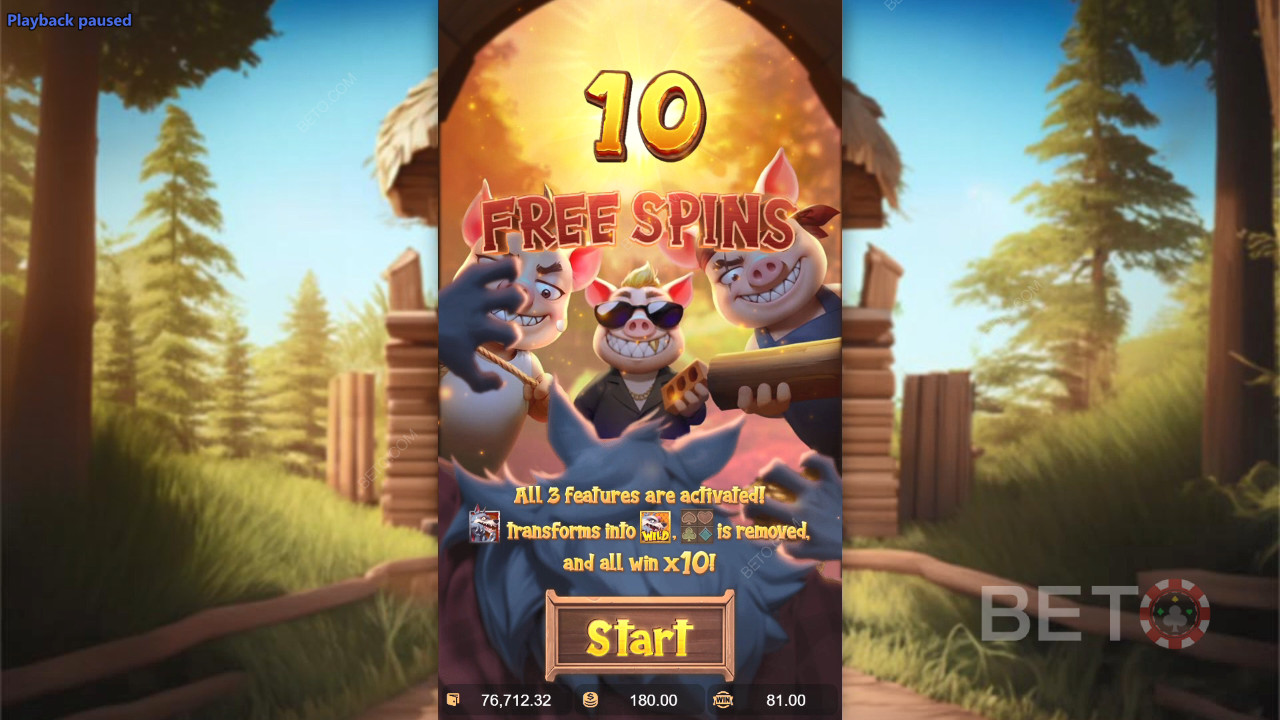 Bonus Features Unpacked in Three Crazy Piggies by PG Soft