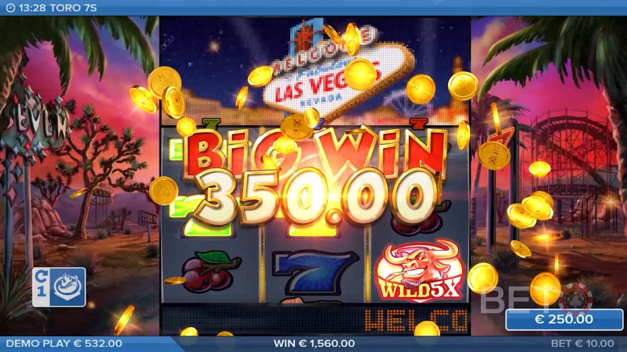 Score big on Toro 7s online pokie