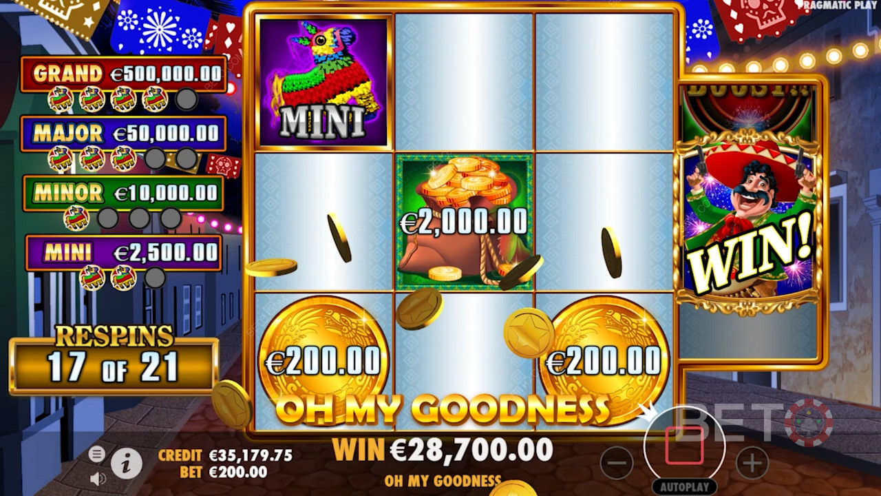 Spin for empty spots in Big Juan