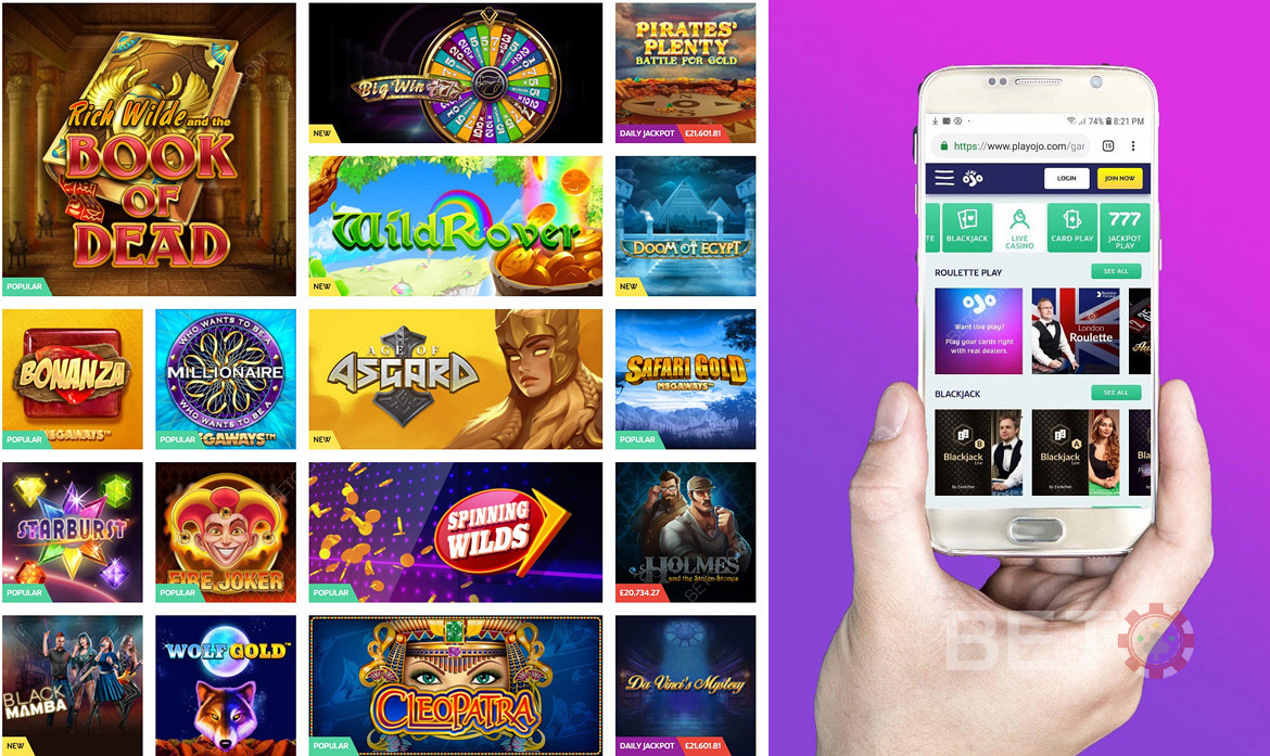 PlayOJO pokie paradise, spins and games