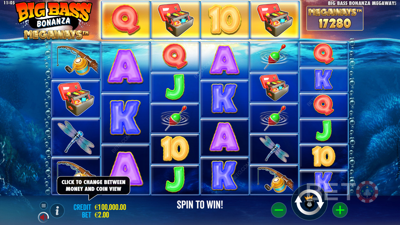Score big with 46,656 ways to win in this pokie