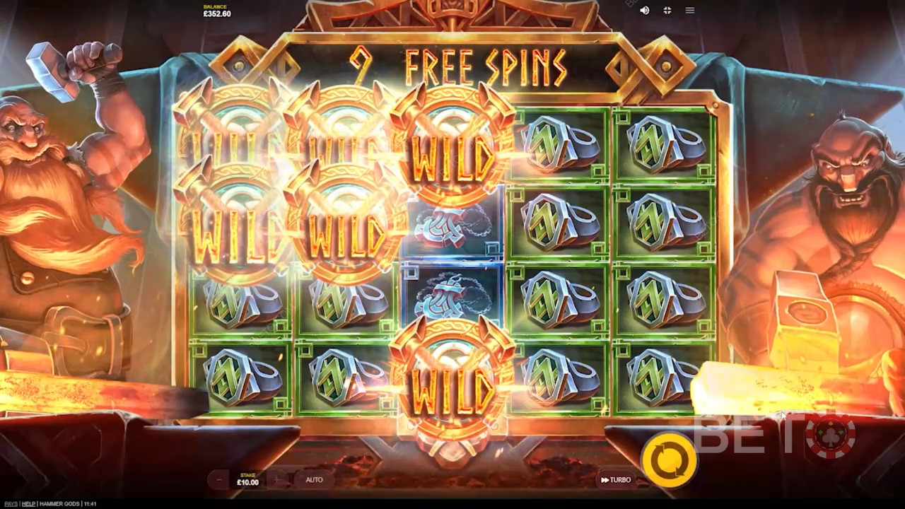 Trigger bonus features on every Free Spin