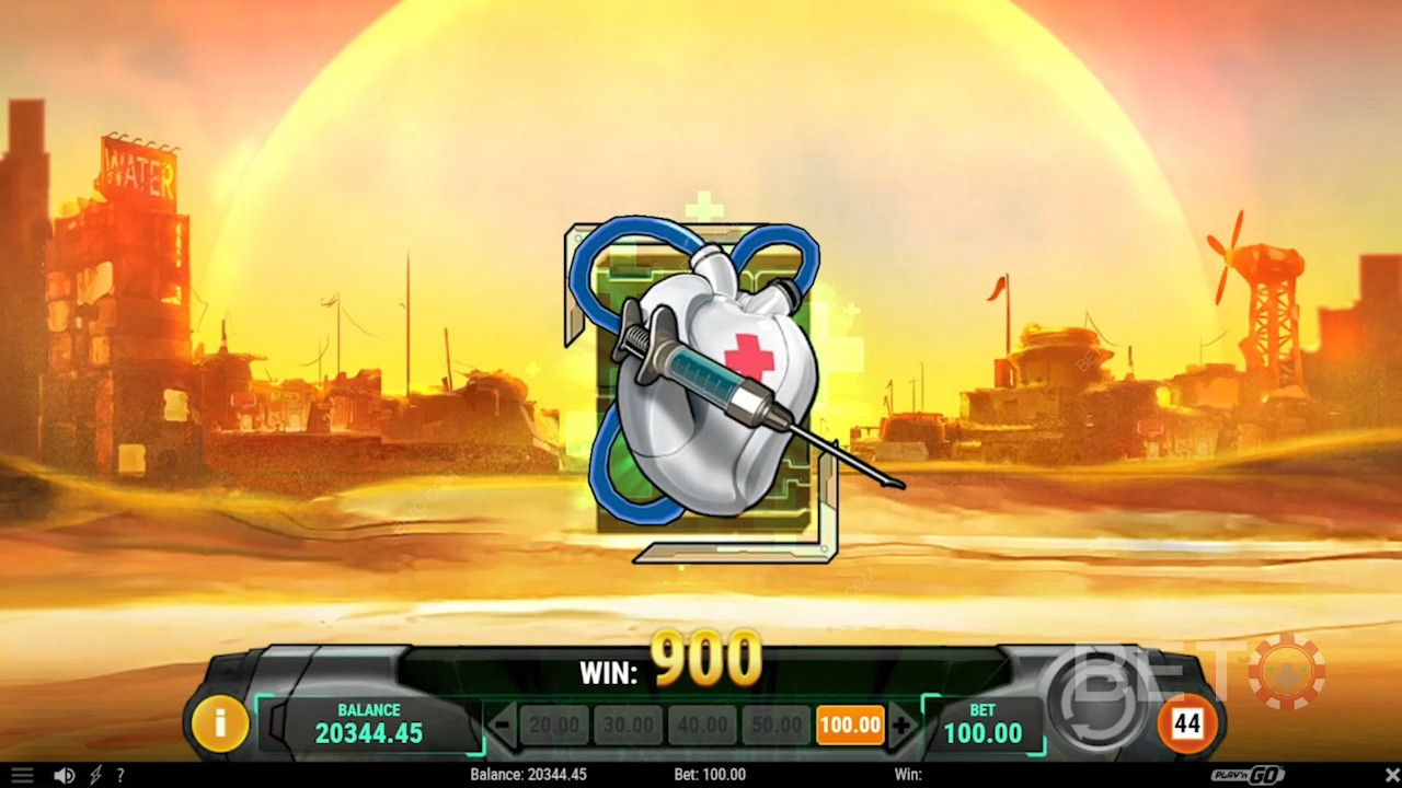 Score 3 Medical Kit Scatter symbols to unlock the Free Spins bonus round