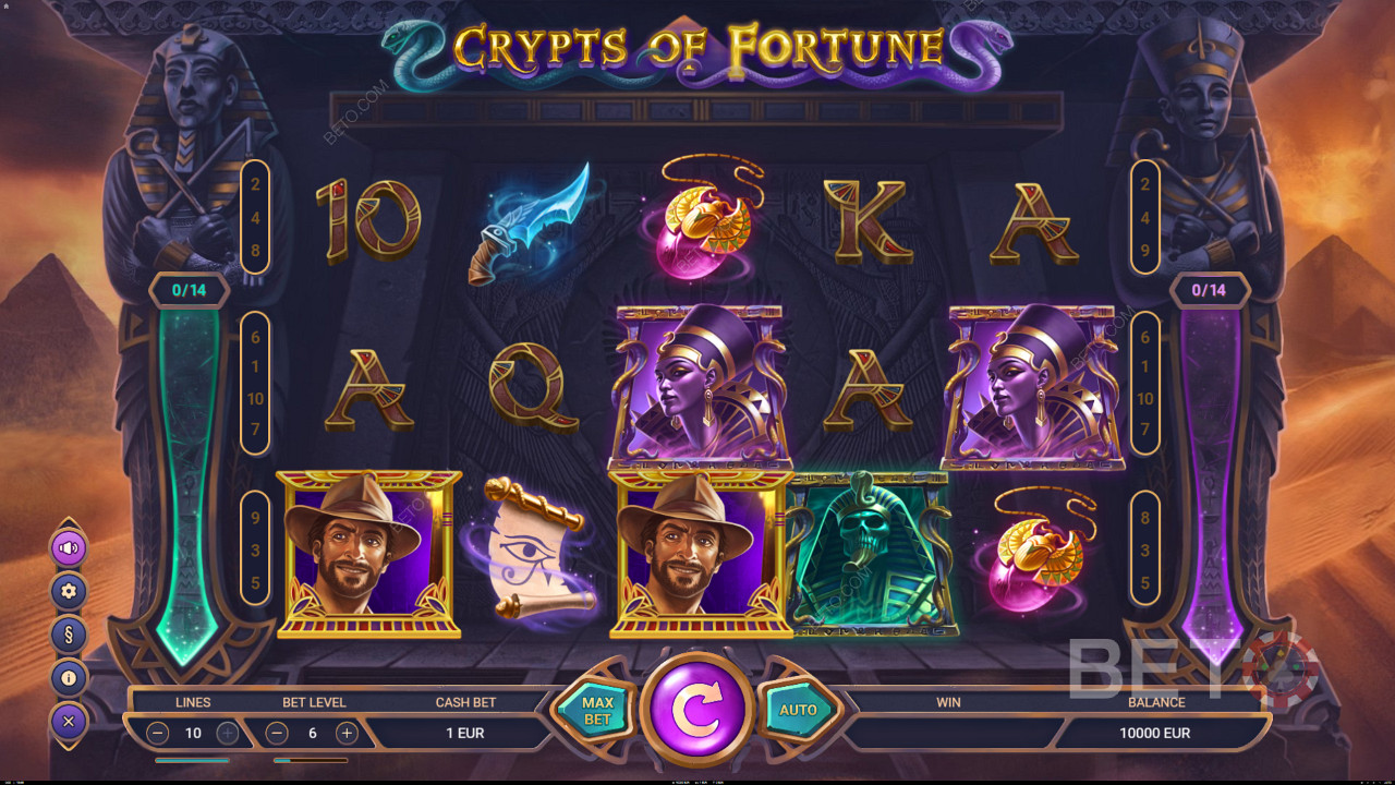 Grab the Scatters for Free Spins in Crypts of Fortune pokie machine