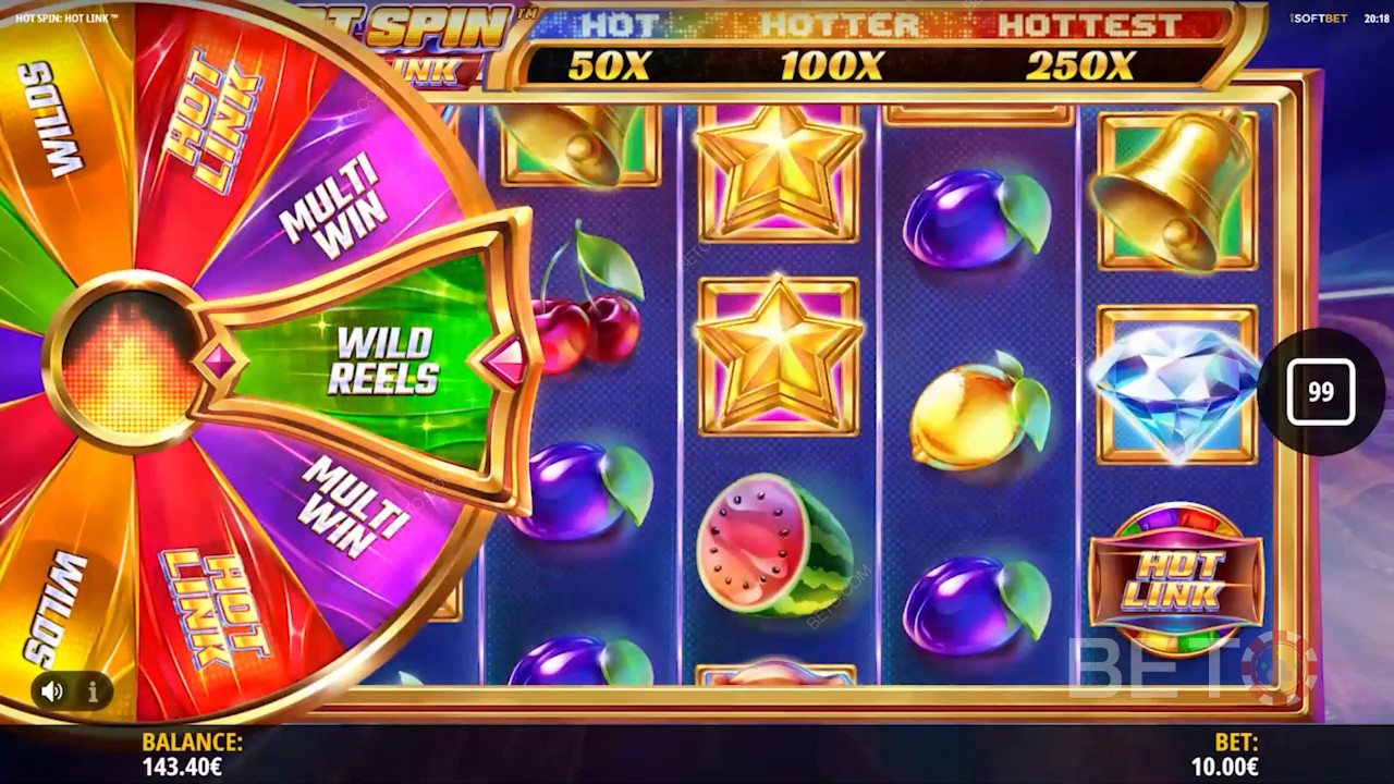 Sizzling graphics in Hot Spin Hot Link