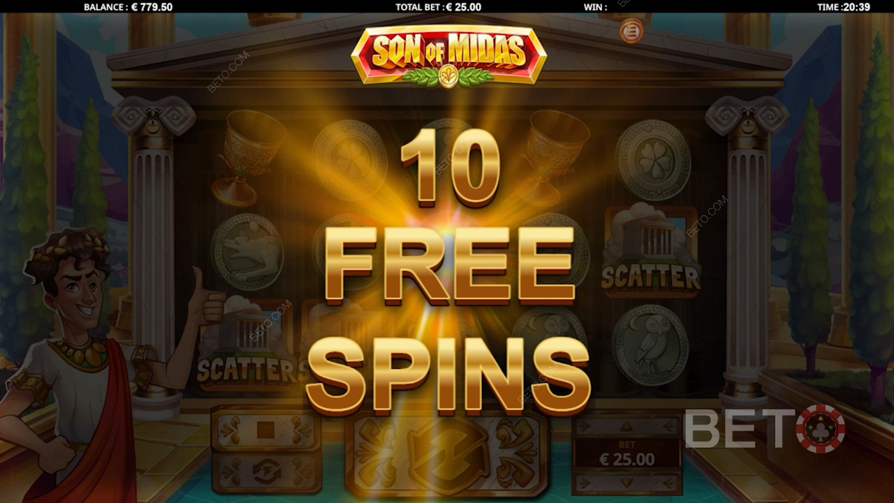 Son of Midas boasts a ripper Free Spins bonus