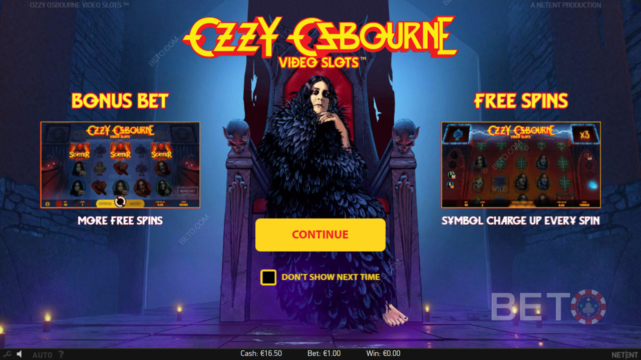 Score Bonus Bets and Free Spins on Ozzy Osbourne pokie