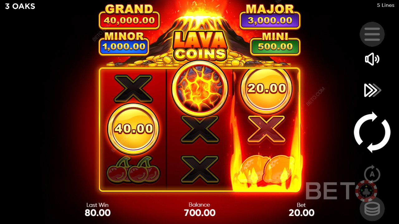 Lava Coins Review by BETO Pokies