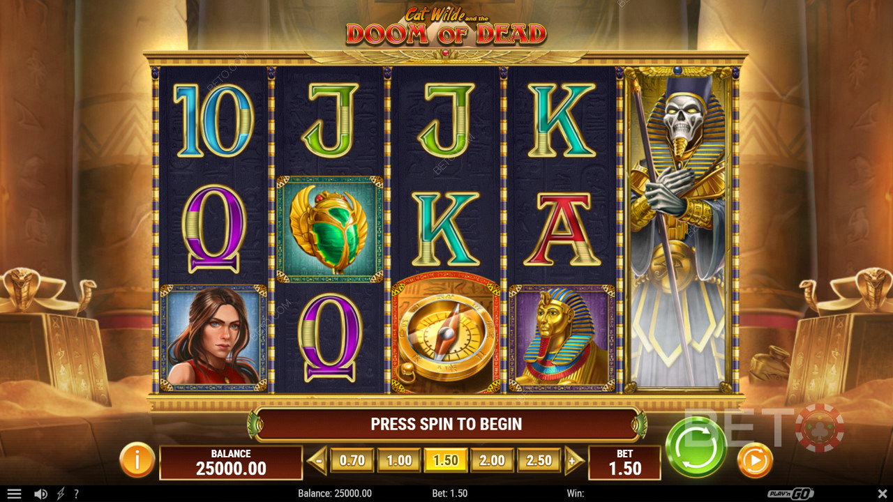 Explore ancient Egypt in Cat Wilde and the Doom of Dead online pokie