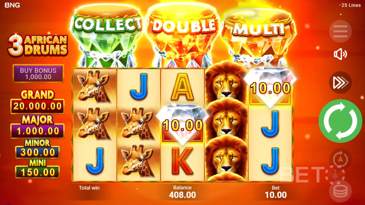 3 African Drums Review by BETO Pokies