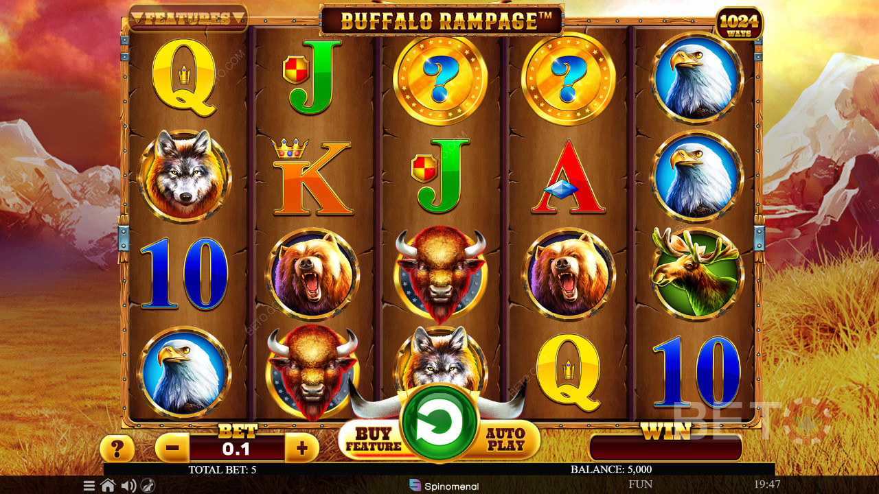 Spin now and score big wins up to 5,000x your total wager