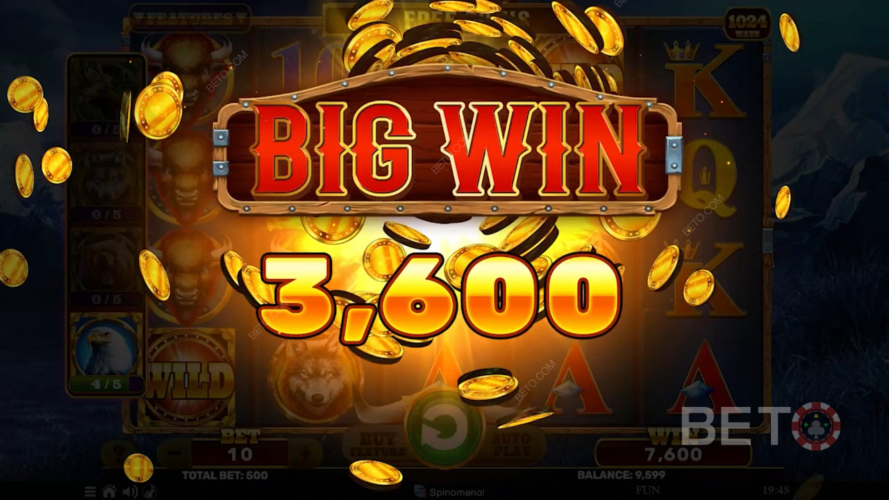 This pokie boasts a 96.3% RTP and medium volatility