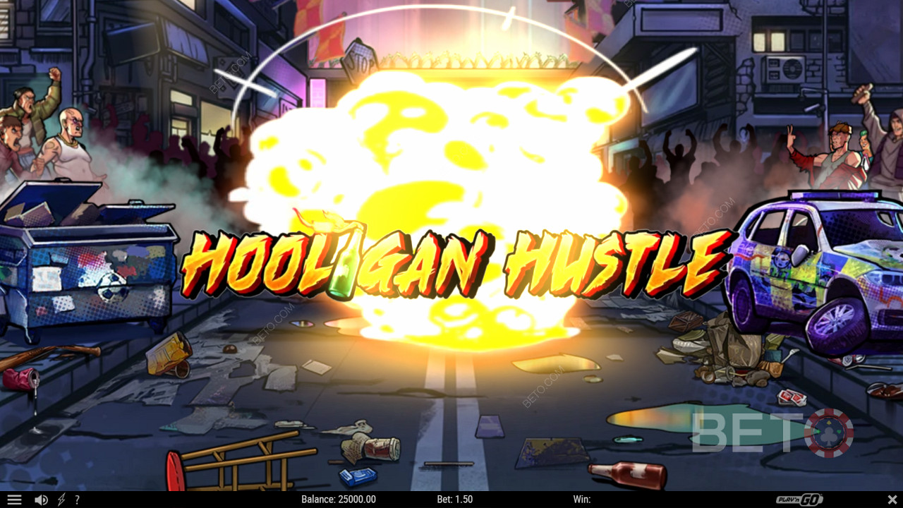 Get stuck into footy fan mayhem with Hooligan Hustle online pokie