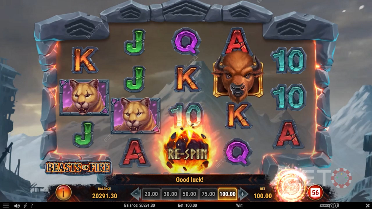 Cosmic koru symbols in Beasts of Fire
