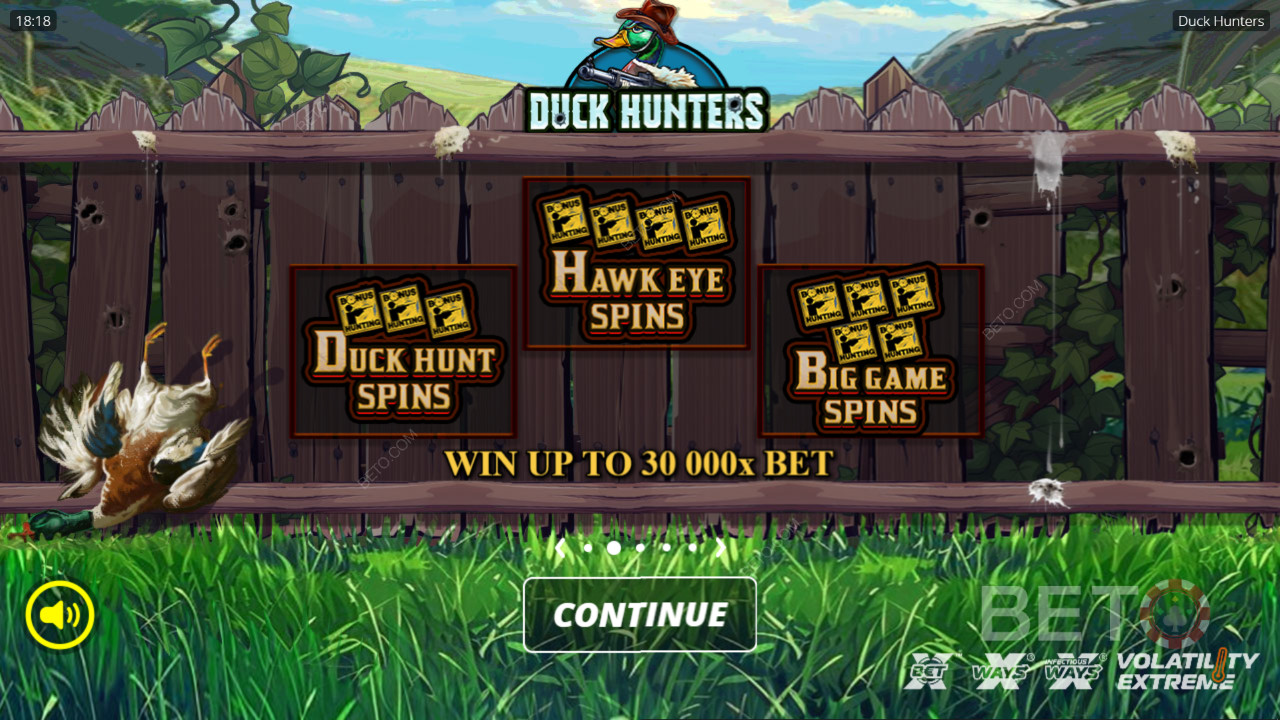 Score Big with Duck Hunters Pokie: 30,000x Win!