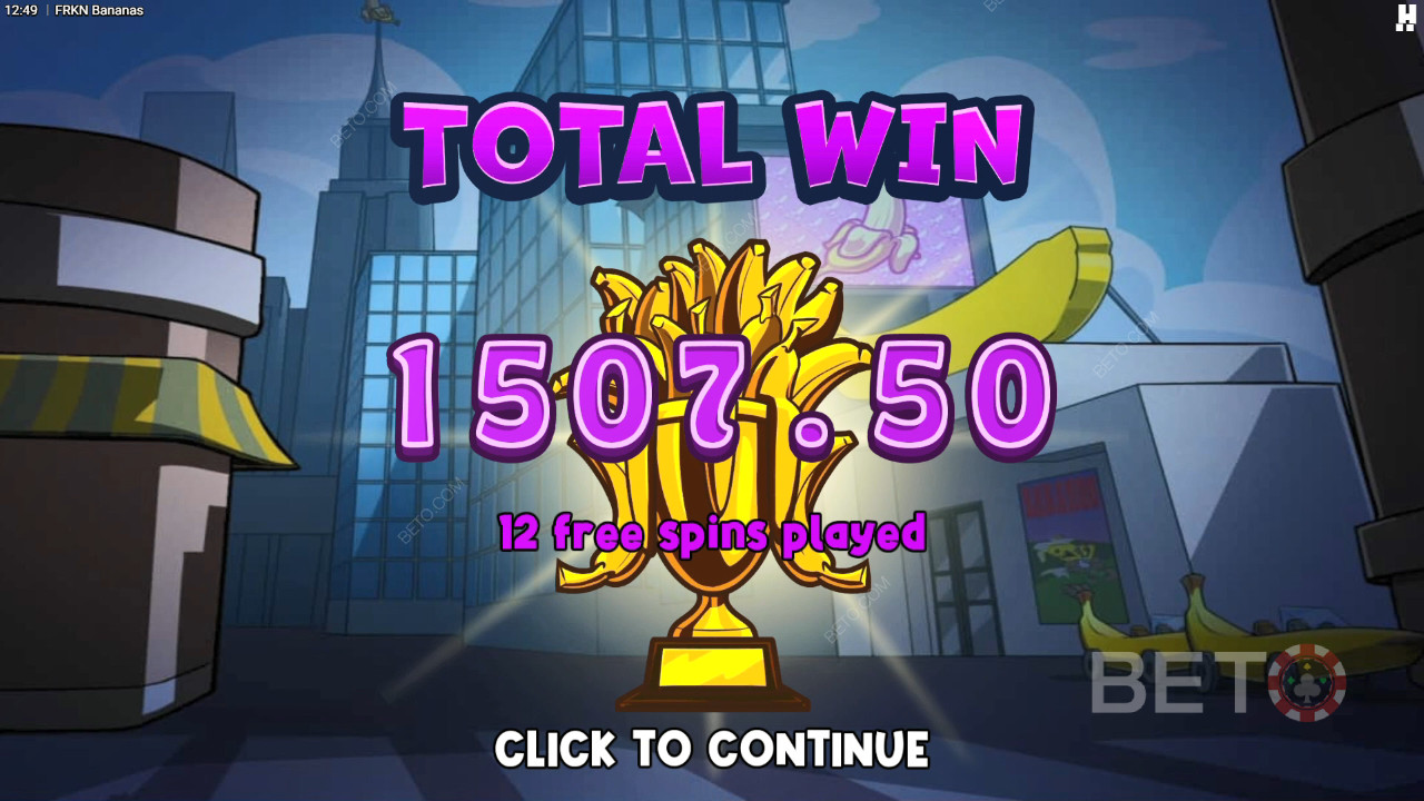 Score 10,000x Your Wager in the FRKN Bananas Online Pokie!