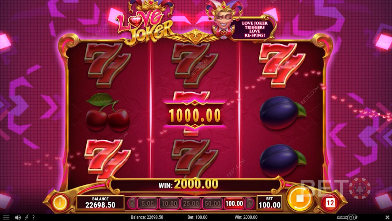 The Red 7s symbols offer top value with their 10x payout