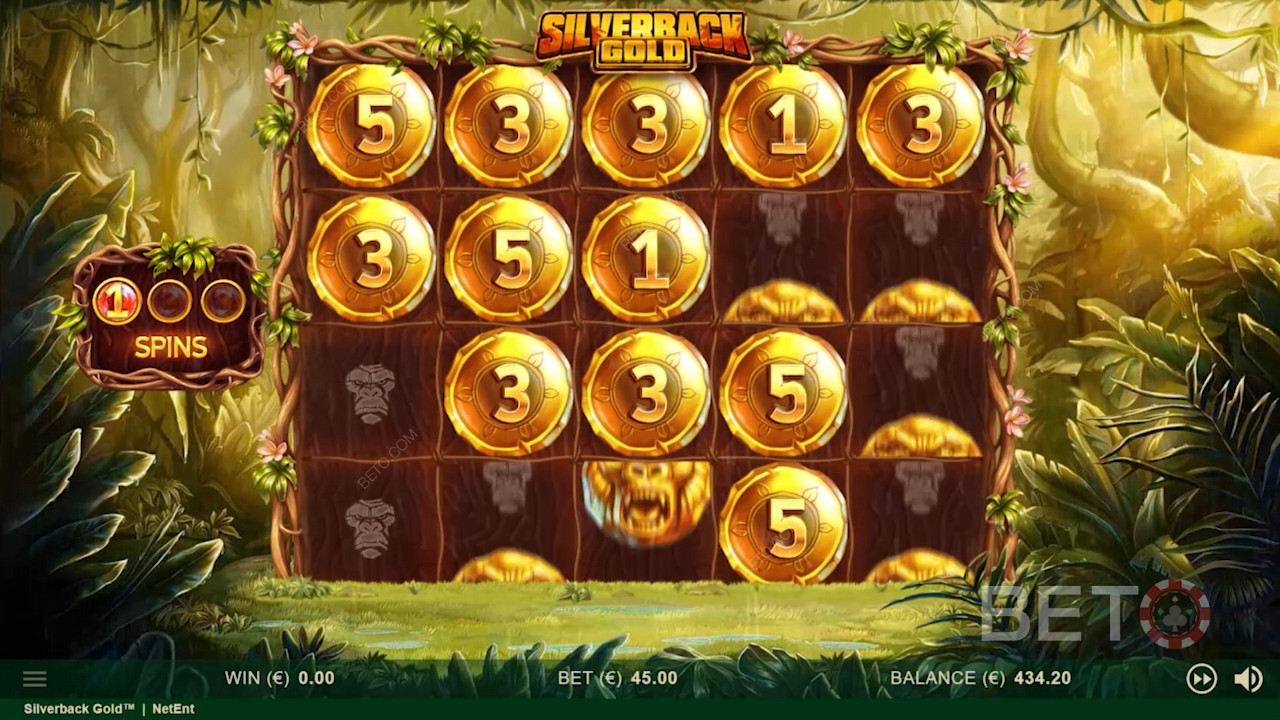 Bonus feature in Silverback Gold