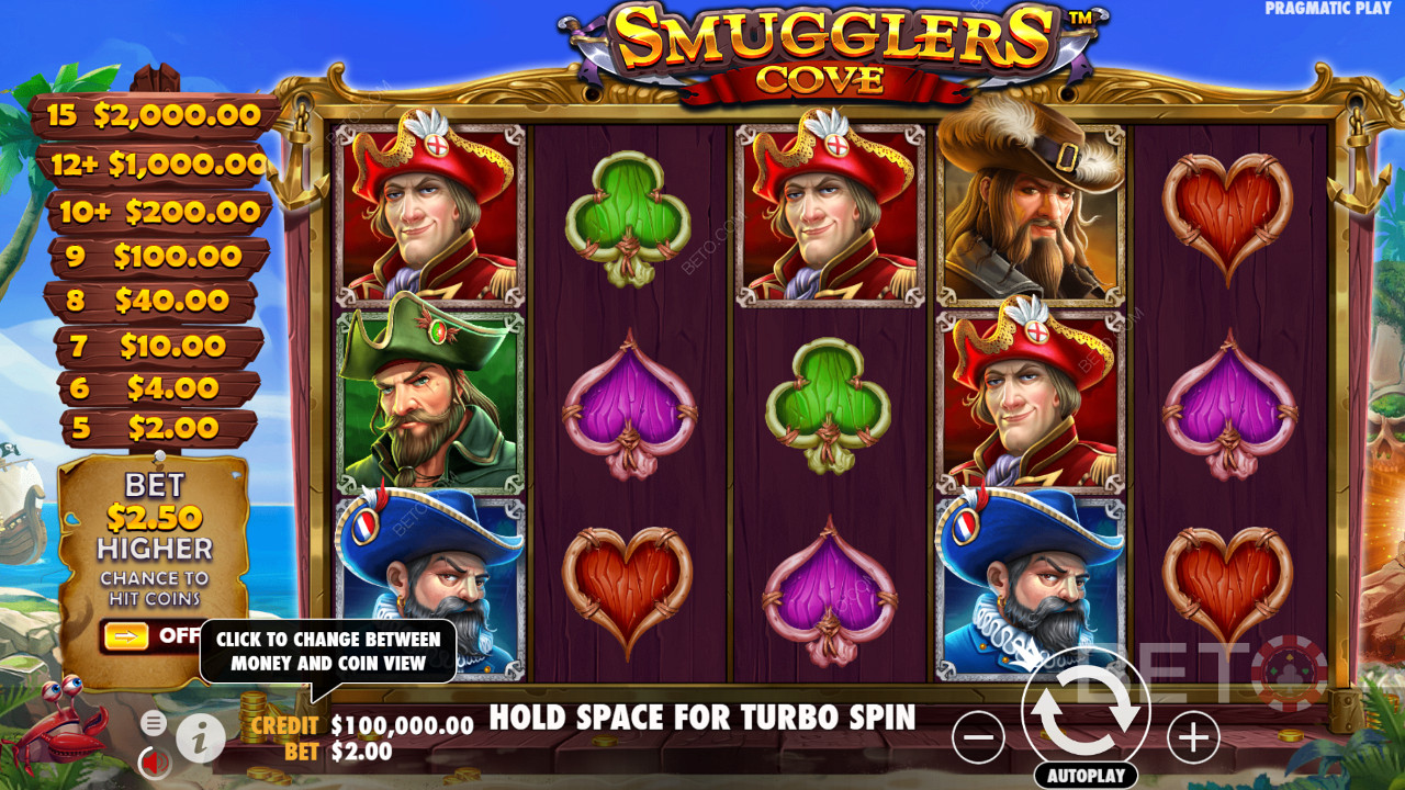 Vibrant buccaneers on Smugglers Cove