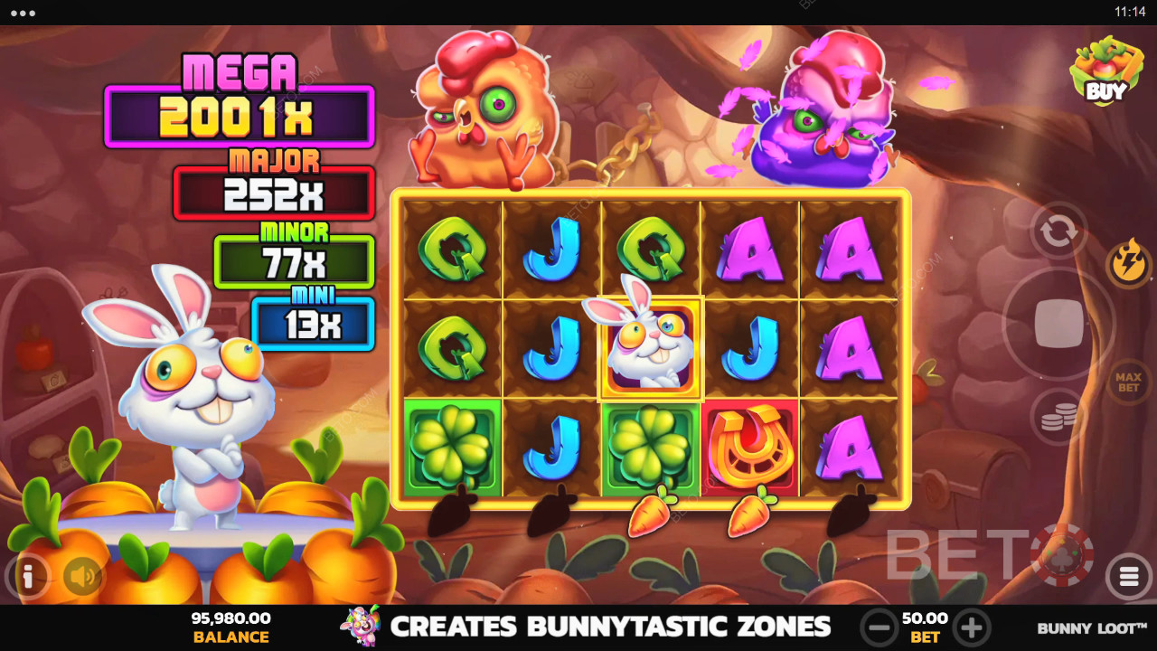 Bonus Features Unpacked in Bunny Loot by PearFiction