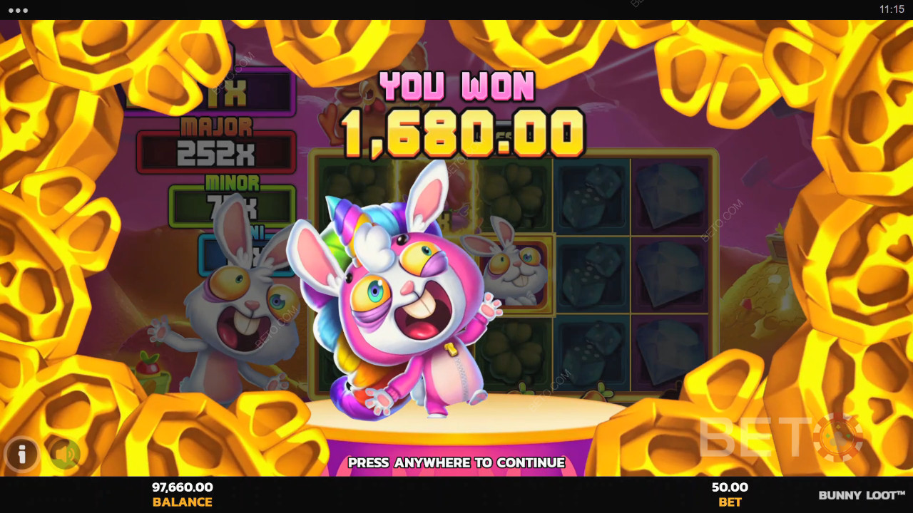 Score 5,000x Your Wager in the Bunny Loot Online Pokie!