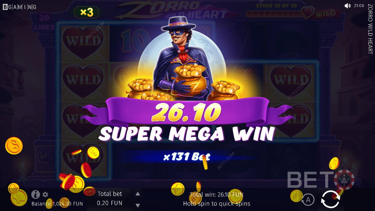 Scoring a Massive Jackpot in Zorro Wild Heart